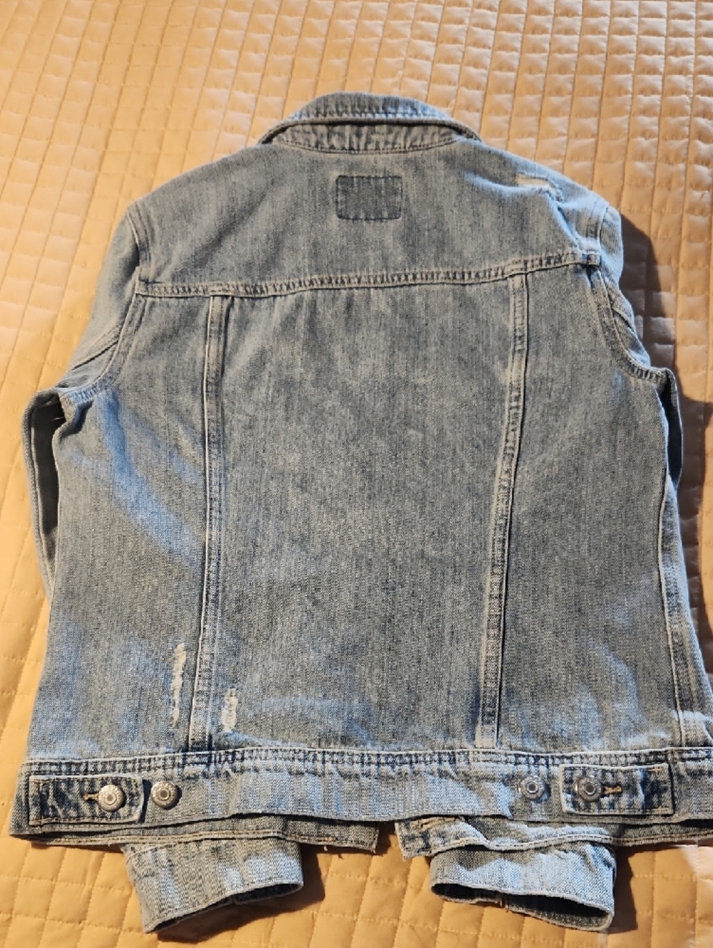 Old Navy Light Blue Distreased Denim Jacket-NWT - Picture 8 of 15